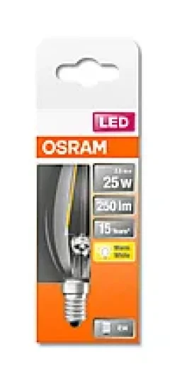 LED Classic B 25 2,5W 2700K klar E14