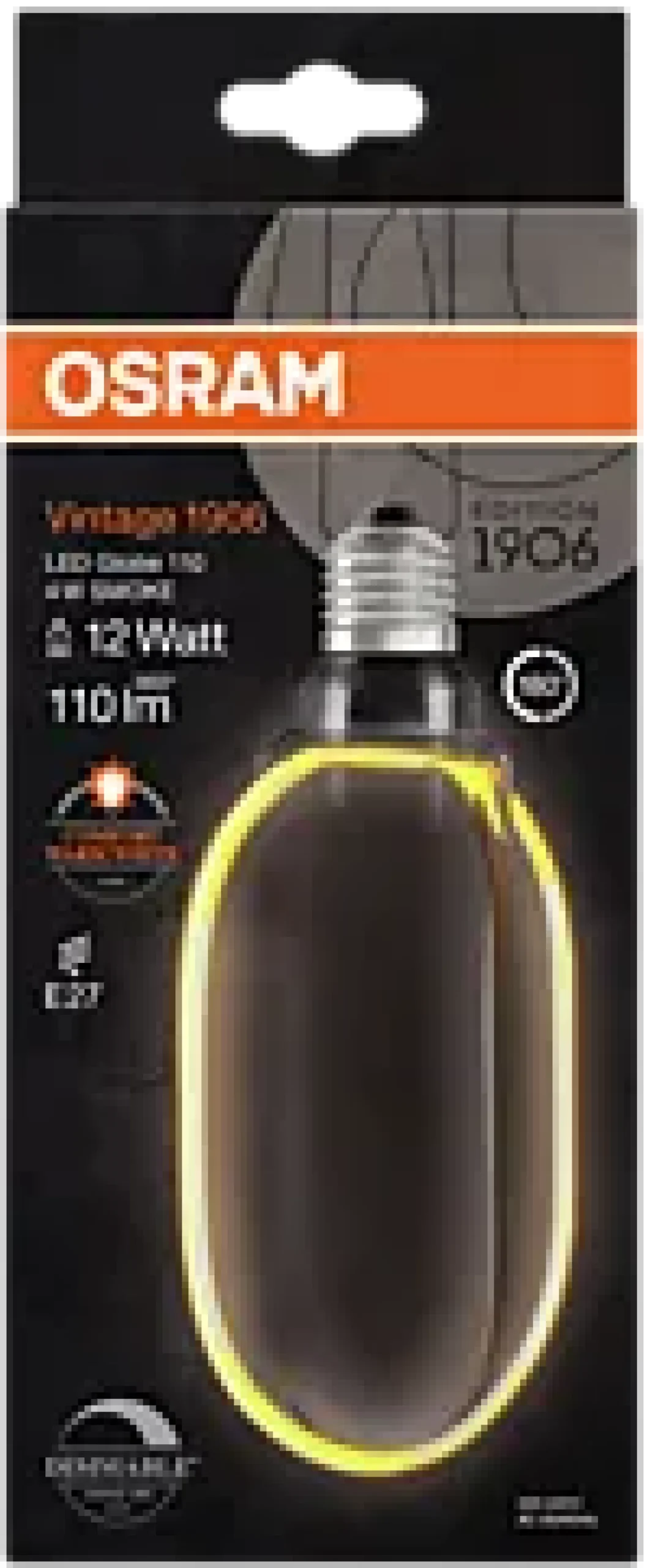 Led Dekorasjonspære E27 Ø100 12 110lm Smoke Dim Ekstra Varm