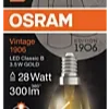 Led Dekorasjonspære E14 B28 300lm Gold Dimbar Varmere Lys