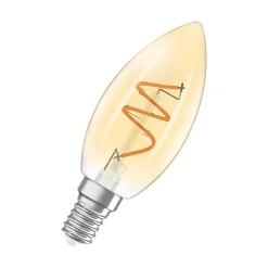 Led Dekorasjonspære E14 B28 300lm Gold Dimbar Varmere Lys