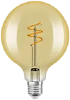Led Dekorasjonspære E27 G95 40 470lm Gold Dim Varmere Lys