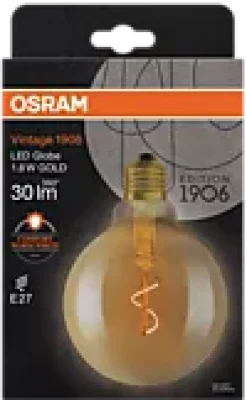 Led Dekorasjonspære E27 G95 30lm Gold Varmere Lys