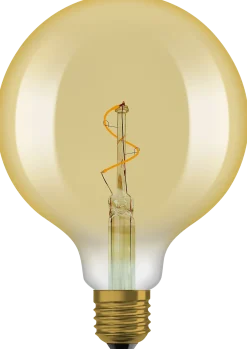 Led Dekorasjonspære E27 G125 30lm Gold Varmere Lys