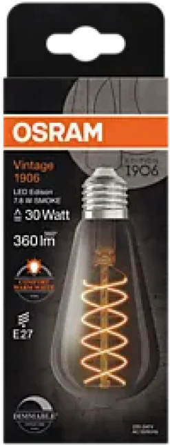 Led Dekorasjonspære E27 St64 30 360lm Smoke Dim Ekstra Varm