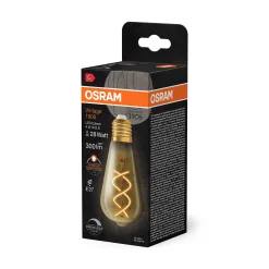 Led Dekorasjonspære E27 St64 28 300lm Gold Dim Varmere Lys