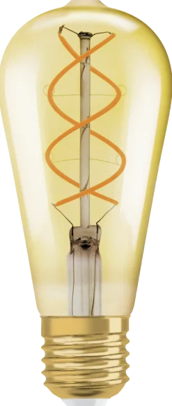 Led Dekorasjonspære E27 St64 28 300lm Gold Dim Varmere Lys