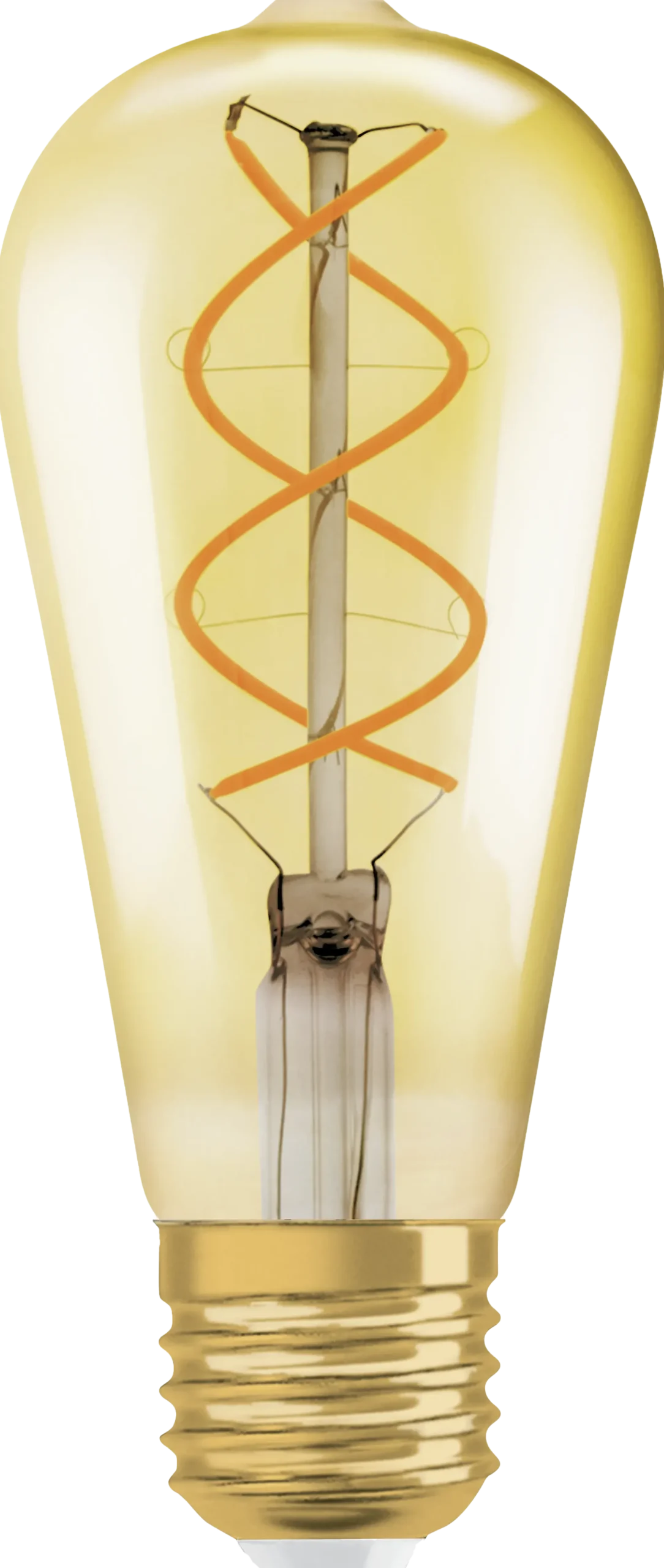 Led Dekorasjonspære E27 St64 28 300lm Gold Dim Varmere Lys