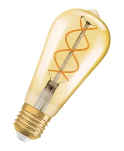 Led Dekorasjonspære E27 St64 28 300lm Gold Dim Varmere Lys