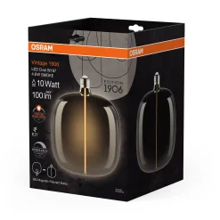 Led Dekorasjonspære O187 10 100lm Smoke Dimbar Varmhvit