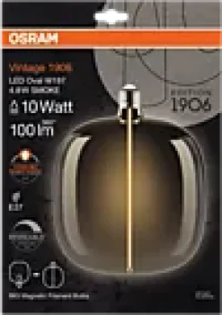Led Dekorasjonspære O187 10 100lm Smoke Dimbar Varmhvit