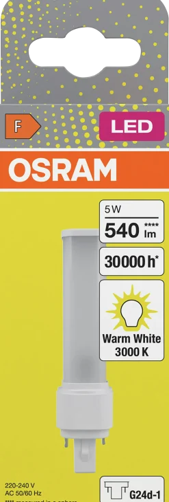 Led dulux d 10 5w 830 g24d-1