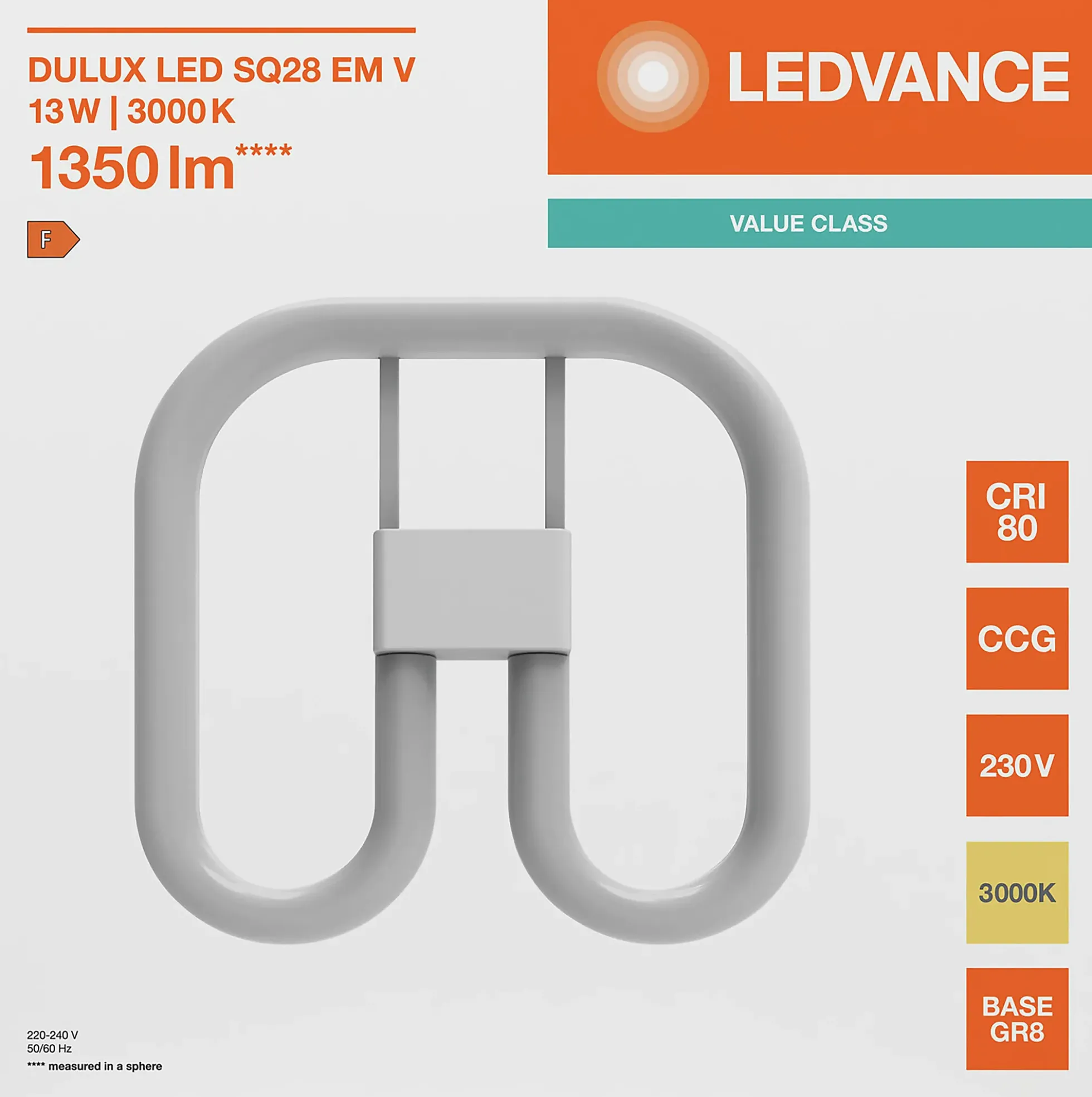 Led Dulux Sq28 Em V 23w 830 Gr8 2Pin