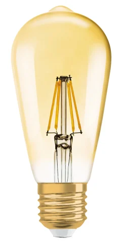 LED Edison 1906 55 gold 6,5W dim 2400K E27