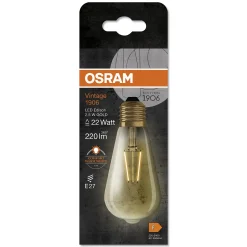 LED Edison 1906 22 gold 2,5W 2400K E27