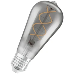 LED Edison 15 fil smoke glass 1800K E27
