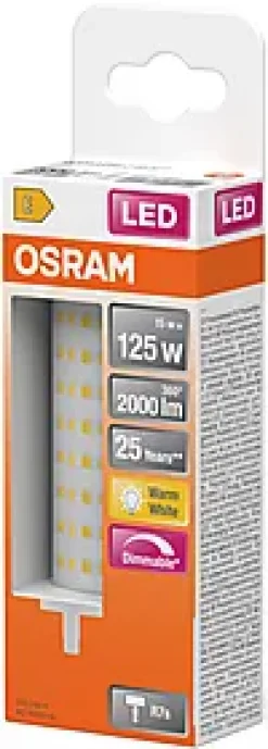 LED line 125 118mm 15W 2700K dim R7S