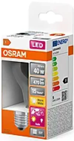 LED lyspære Classic A40 4,9W 2700K daylight sensor klar E27