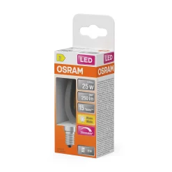 Led Lyspære E14 Classic B25 250lm klar Dimbar Varmhvit