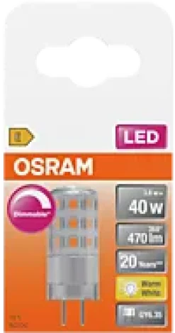 Led Pin Gy6,35 40 470lm klar Dimbar Varmhvit