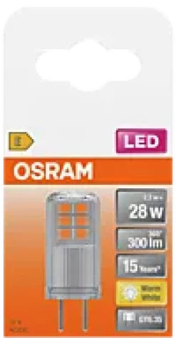 Led Pin Gy6,35 28 300lm klar Varmhvit