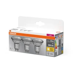 Led Spot Gu10 50 350lm Varmhvit 3stk