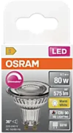 Led Spot Gu10 Par16 80 575lm Dimbar Varmhvit