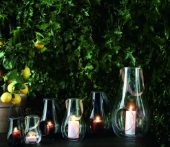 Lykt med hank Design With Light klar 16cm
