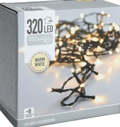 Lyslenke 320ledlys varmhvit IP44 24m