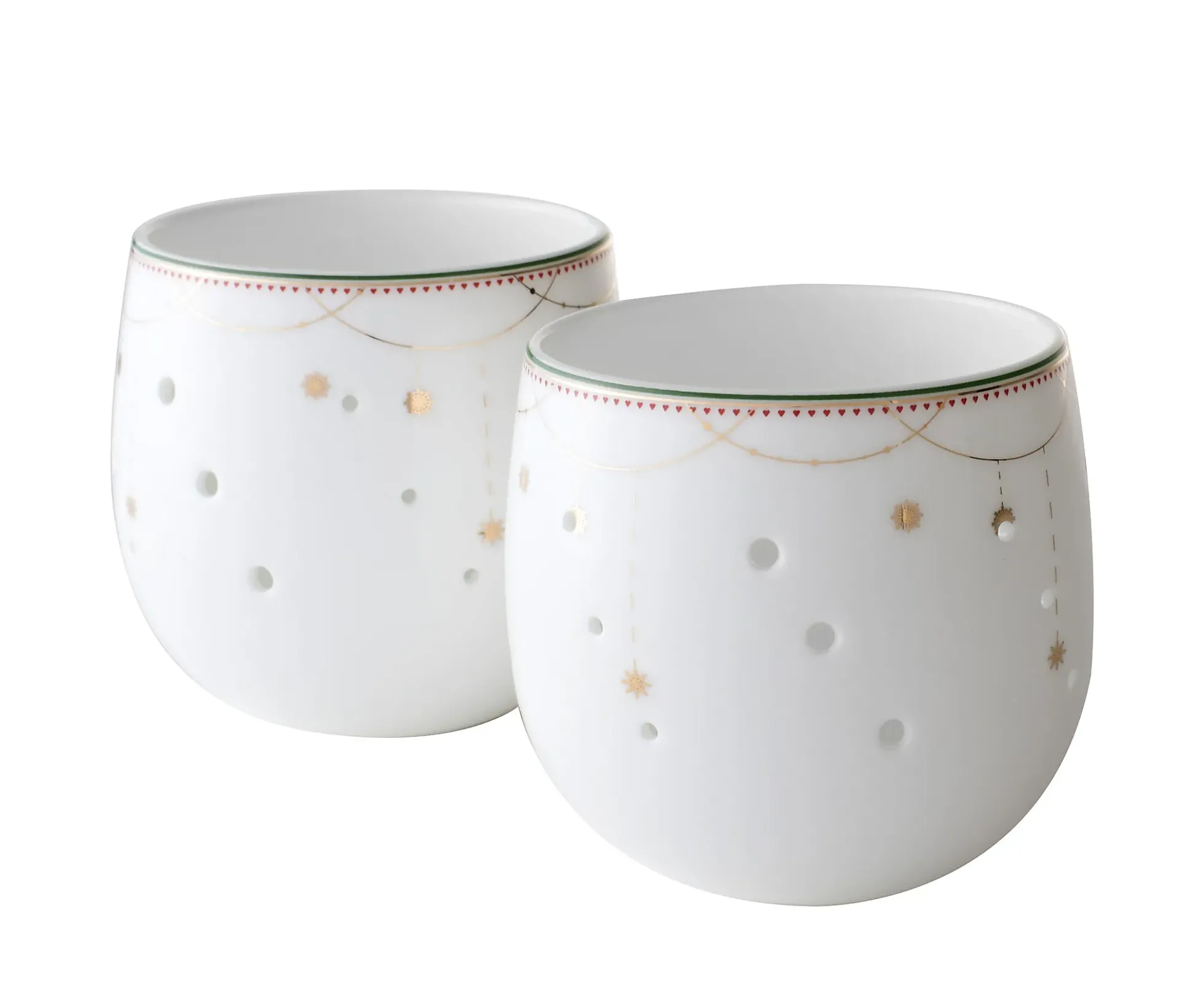 Lyslykt 8cm Julemorgen Girlander 2stk