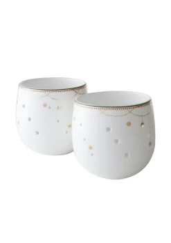 Lyslykt 8cm Julemorgen Girlander 2stk