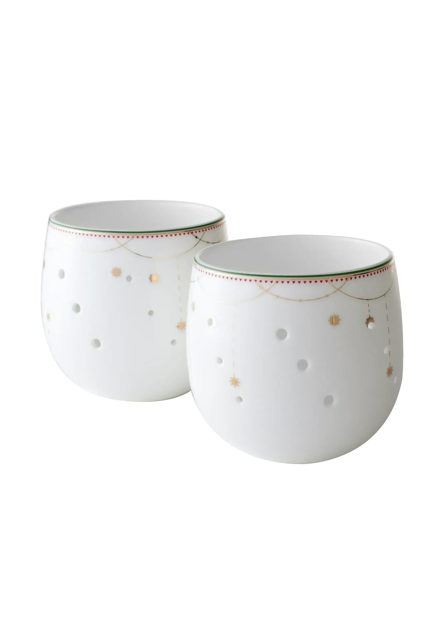 Lyslykt 8cm Julemorgen Girlander 2stk