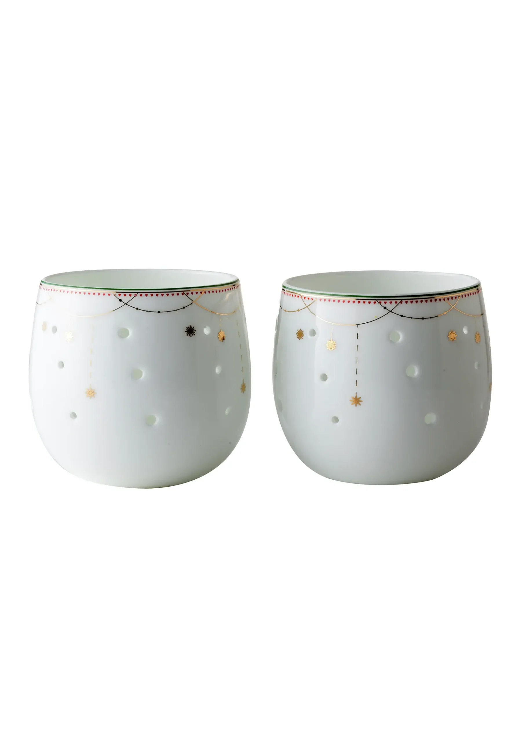 Lyslykt 8cm Julemorgen Girlander 2stk