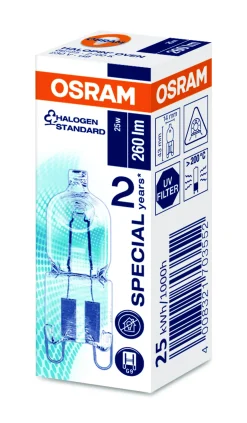 Lyspære Halogen ovn pin 25W 230V klar G9