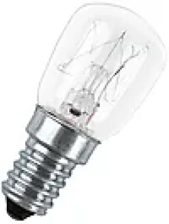 Lyspære mini klar E14 15W 2stk