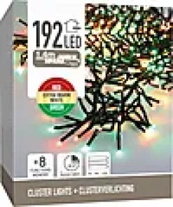 Lysslynge Cluster Lights 192ledlys 3 farger 1,4m