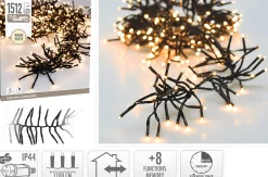 Lysslynge Cluster Lights 1512ledlys varmhvit IP44 11m