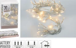 Lysslynge 30LED Varmhvit batteridrevet 3m