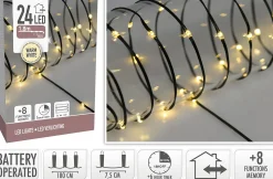 Lysslynge 24LED Varmhvit Inne/ute