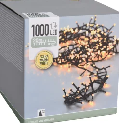 Lysslynge Micro Cluster 1000ledlys ekstra varmhvit IP44 20m