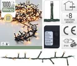 Lysslynge Micro Cluster 1000ledlys ute/inne