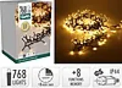 Lysslynge Treecluster 768ledlys ekstra varmhvit 9,9m