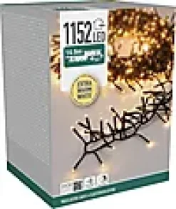 Lysslynge Treecluster 1152ledlys ekstra varmhvit IP44 15m