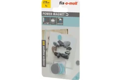Magnet med silikonbeskyttelse ø19x4mm 1kg 4stk