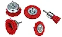 Maskinbørstesett nylon 5pk