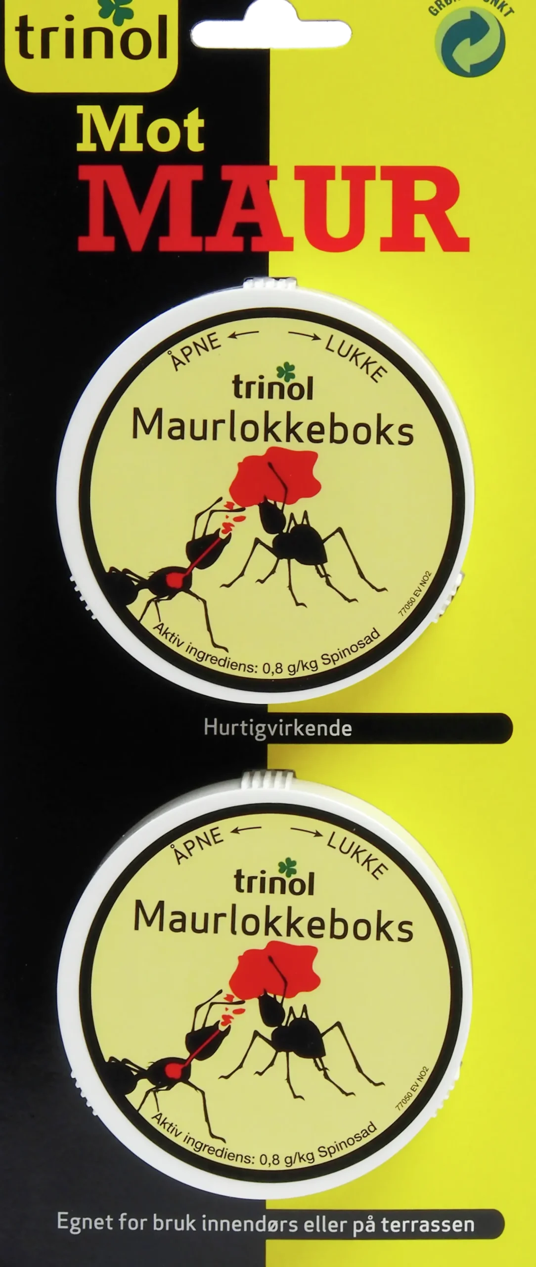 Maurlokkeboks 2stk