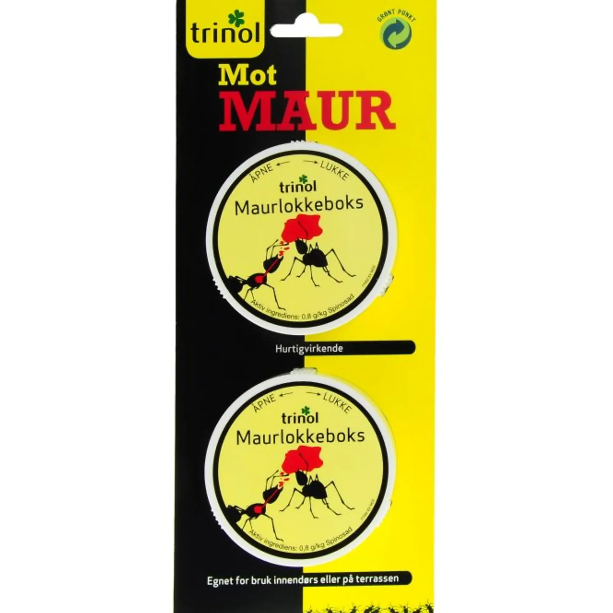 Maurlokkeboks 2stk