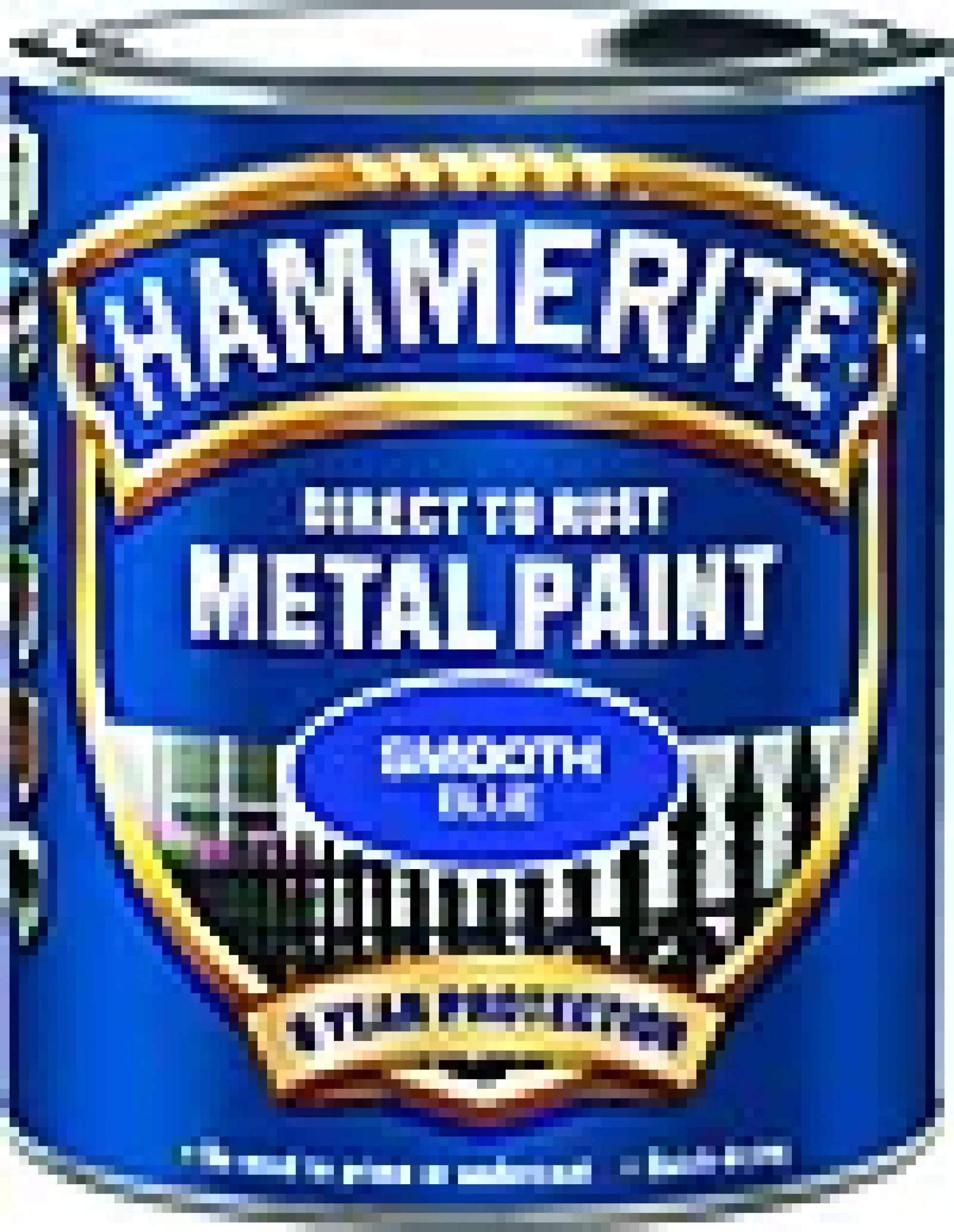 METALLMALING GLATT BLÅ 250ML