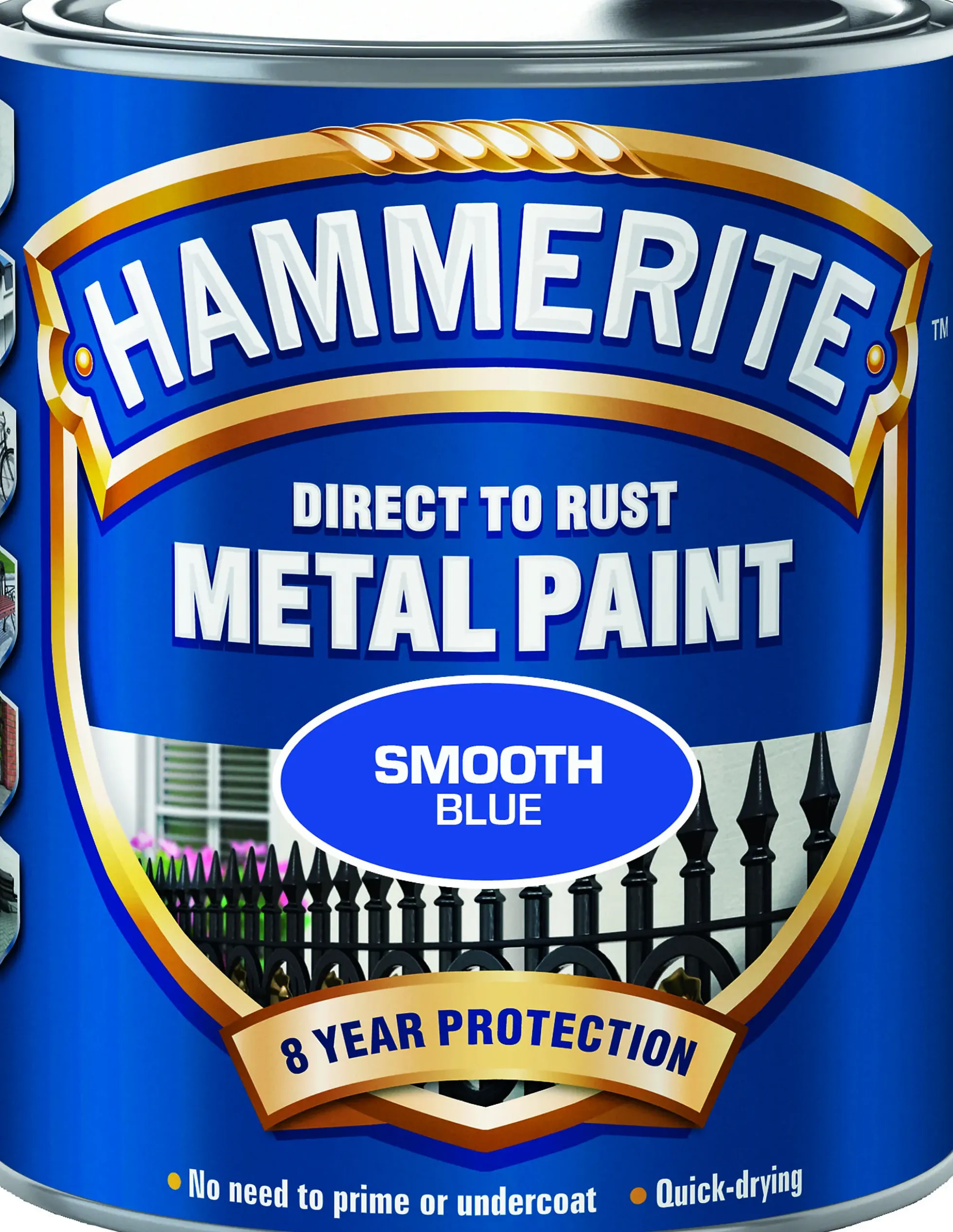 METALLMALING GLATT BLÅ 250ML