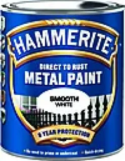 Metallmaling glatt hvit 750ml
