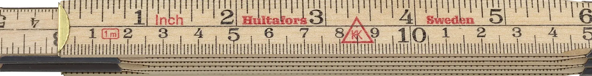 Meterstokk 61-1-6 mm/ tre 1m